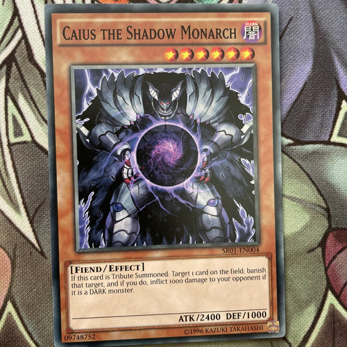 SR01-EN004 Caius The Shadow Monarch Common UNL Edition NM Yugioh Card