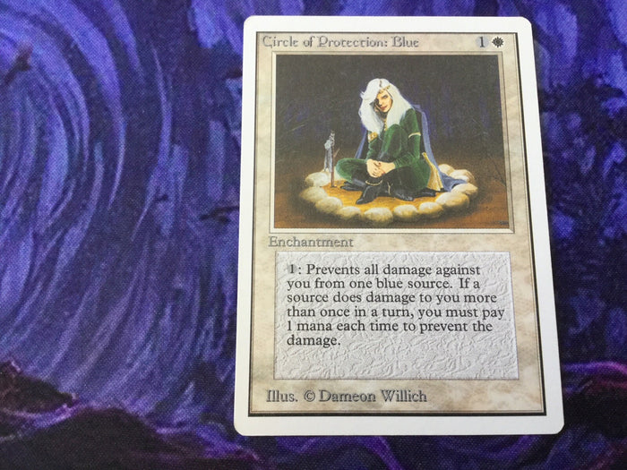 Circle Of Protection Blue - Unlimited Excellent Magic MTG