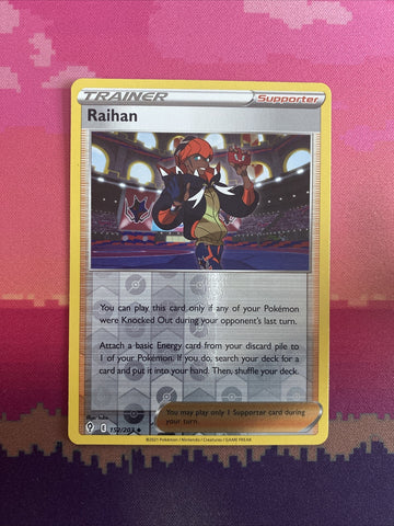 Pokemon Card Raihan Evolving Skies Reverse Holo Uncommon 152/203 NM