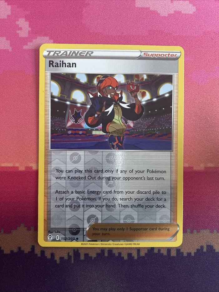 Pokemon Card Raihan Evolving Skies Reverse Holo Uncommon 152/203 NM