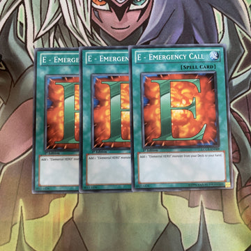 LCGX-EN089 x3 E-Emergency Call Common Excellent Condition Yugioh