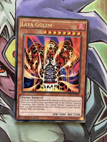 DPBC-EN034 Lava Golem Rare 1st Edition NM Yugioh Card