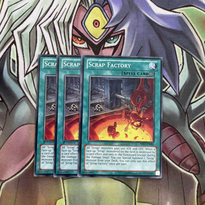 PRIO-EN066 x3 Scrap Factory Common Excellent Condition Yugioh