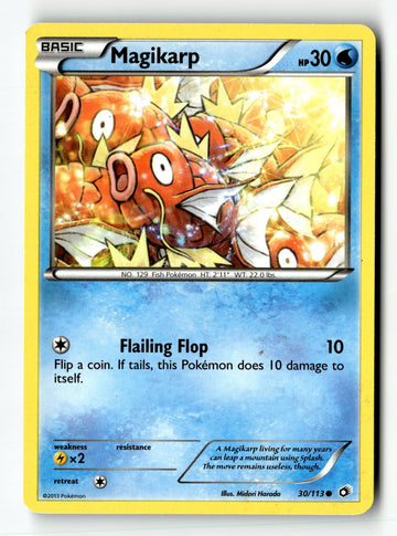Pokemon Card Magikarp LP Legendary Treasures 30/113