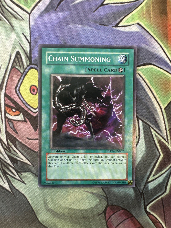 PTDN-EN057 Chain Summoning Common 1st Edition NM Yugioh Card