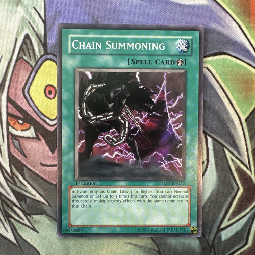 PTDN-EN057 Chain Summoning Common 1st Edition NM Yugioh Card