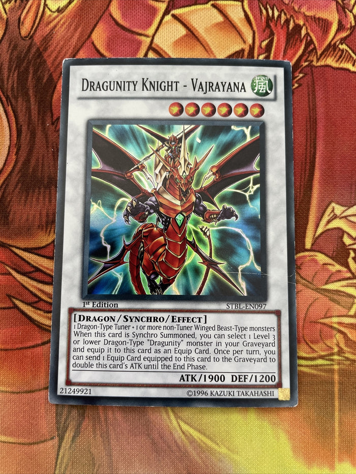 STBL-EN097 Yugioh Dragunity Knight - Vajrayana Super Rare 1st Edition