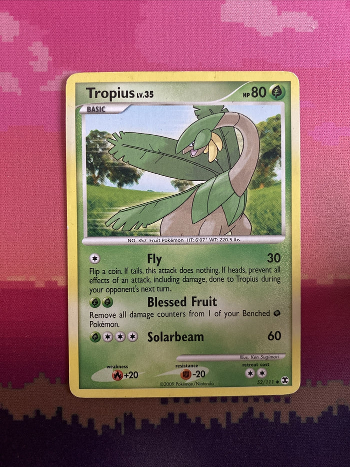 Pokemon Card Tropius Rising Rivals Uncommon 52/111 Light Play