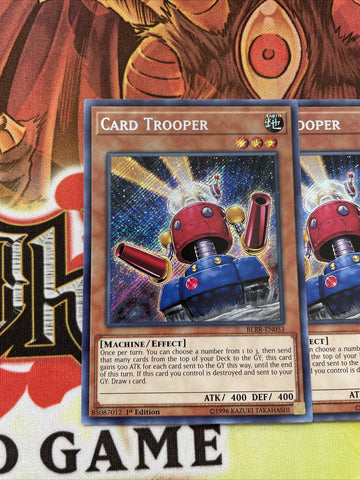BLRR-EN053 x3 CARD TROOPER YUGIOH CARDS (back)