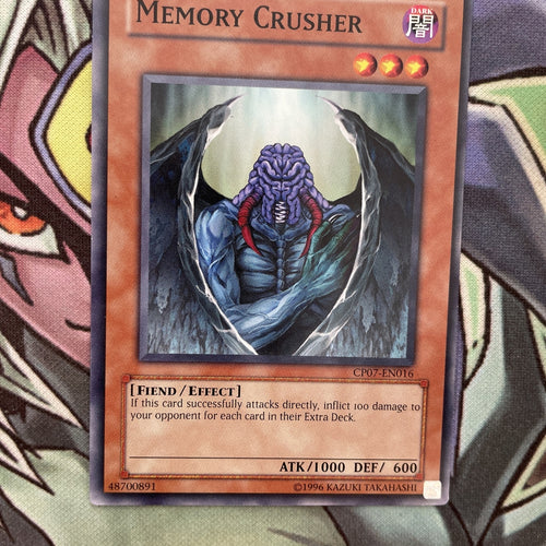 CP07-EN016 Memory Crusher Common Unlimited Edition NM Yugioh Card