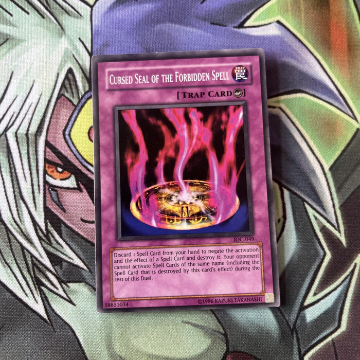 IOC-049 Cursed Seal Of The Forbidden Spell Common UNL Edition NM Yugioh Card