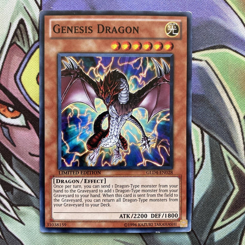 GLD4-EN028 Genesis Dragon Common Limited Edition NM Yugioh Card