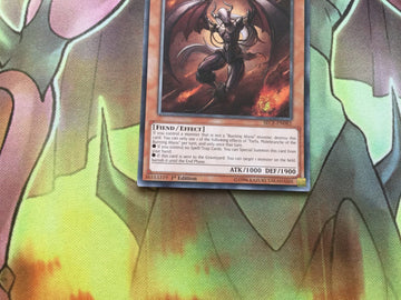 SECE-EN082 Farfa, Malebranche of the Burning Abyss Rare YuGiOh Card (back)
