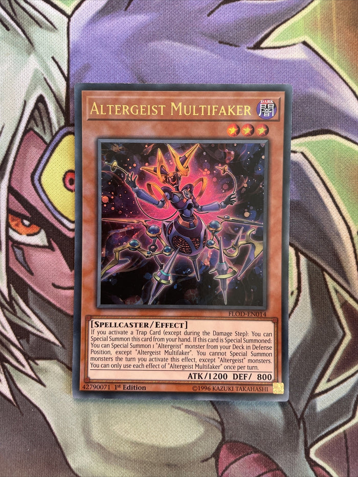 FLOD-EN014 Altergeist Multifaker Ultra Rare 1st Edition NM Yugioh Card