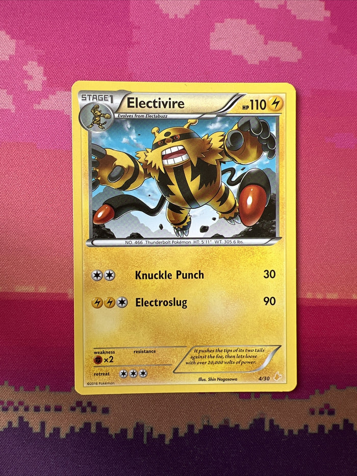Pokemon Card Electivire 4/30 Trainer Kit Pikachu Libre Near Mint
