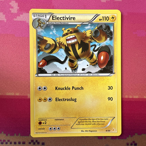 Pokemon Card Electivire 4/30 Trainer Kit Pikachu Libre Near Mint