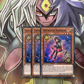 FLOD-EN008 x3 Trickstar Rhodode Super Rare Excellent Condition Yugioh