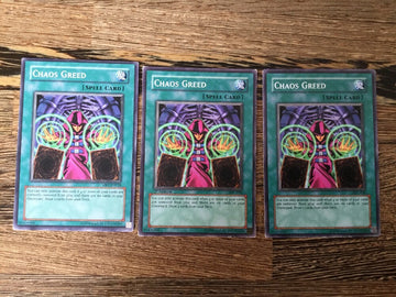 IOC-038 3 x Chaos Greed YuGiOh