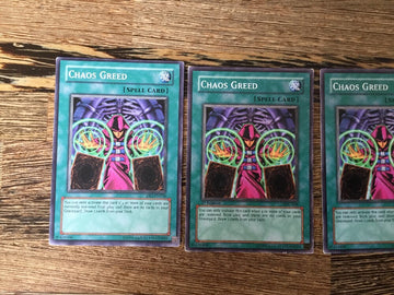 IOC-038 3 x Chaos Greed YuGiOh (back)