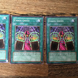 IOC-038 3 x Chaos Greed YuGiOh