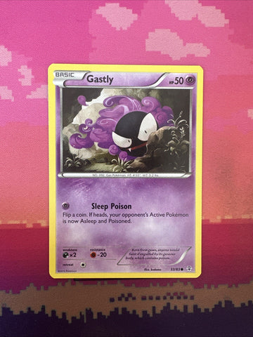 Pokemon Card Gastly Generations Common 33/83 Near Mint