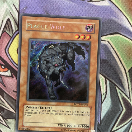 FOTB-EN065 Plague Wolf Secret Rare Unlimited Edition NM Yugioh Card