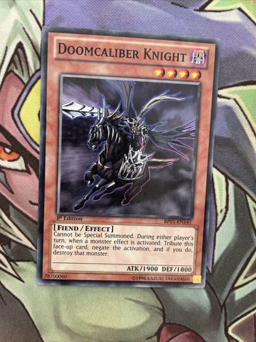 BP01-EN141 Doomcaliber Knight Starfoil Rare 1st Edition NM Yugioh Card