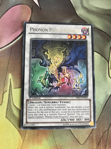 PRIO-EN055/MP15 YuGiOh PHONON PULSE DRAGON Rare 1st Edition/UNL VG Condition
