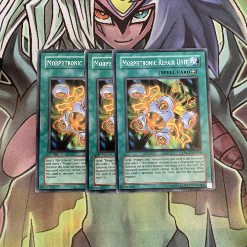 RGBT-EN054 x3 Morphtronic Repair Unit Common Excellent Condition Yugioh