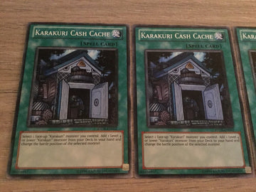 STOR-EN052 3x Karakuri Cash Cache Common Yugioh Card 1st Edition NM (back)