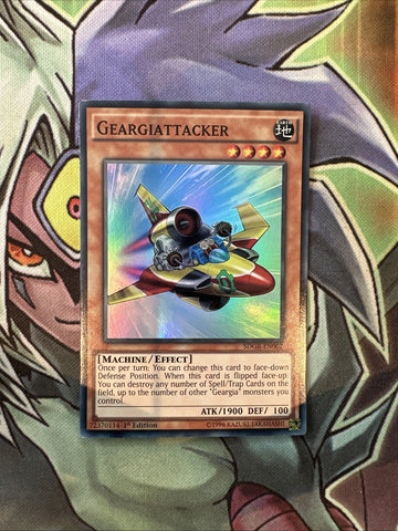 SDGR-EN002 Geargiattacker Super Rare 1st Edition NM Yugioh Card