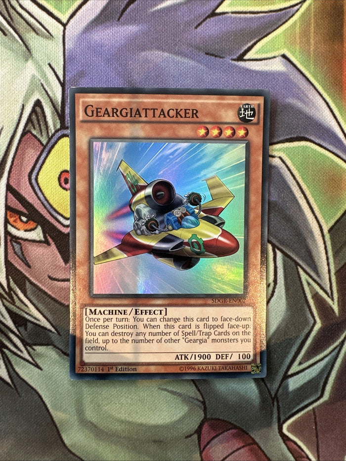 SDGR-EN002 Geargiattacker Super Rare 1st Edition NM Yugioh Card