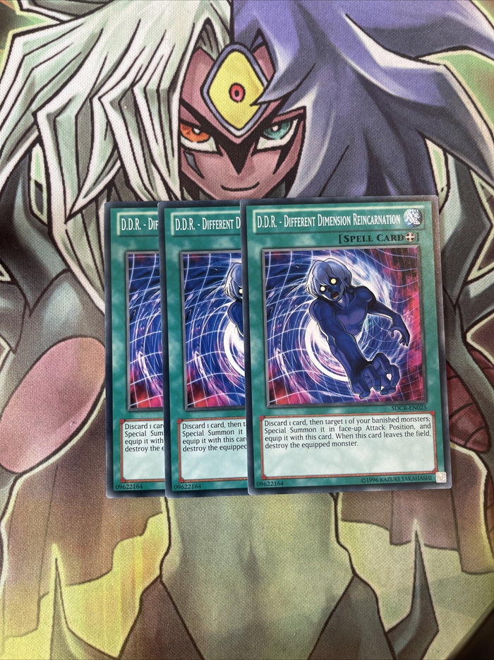 SDCR-EN025 x3 D.D.R. - Different Dimension Reincarnation Common Exc Yugioh