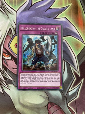 SESL-EN033 Huaquero Of The Golden Land Secret Rare 1st Edition NM Yugioh Card