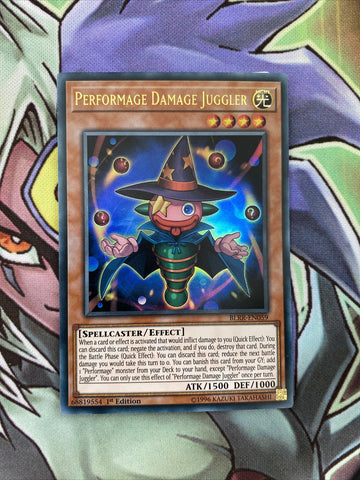 BLRR-EN059 Performage Damage Juggler Ultra Rare 1st Edition NM Yugioh Card