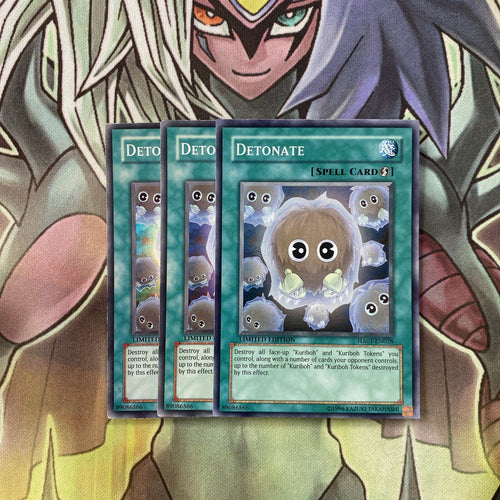 HA01-EN028 x3 Detonate Super Rare Excellent Condition Yugioh