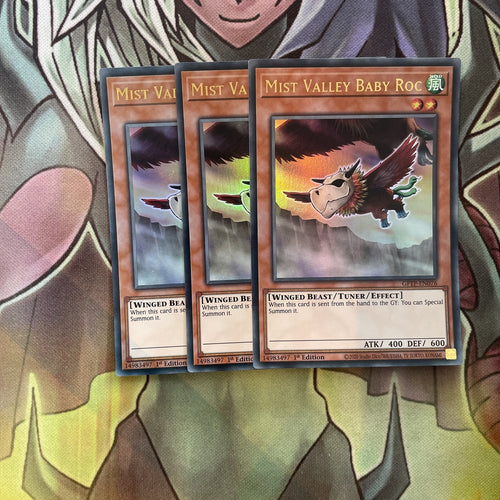 GFTP-EN076 x3 Mist Valley Baby Roc Ultra Rare Excellent Condition Yugioh