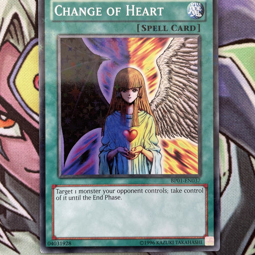 BP01-EN037 Change Of Heart Starfoil Rare UNL Edition Near Mint Condition Yugioh