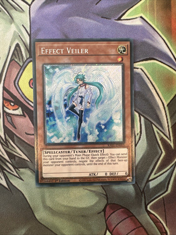 RA01-EN003 Effect Veiler Platinum Secret Rare 1st Edition NM Yugioh Card