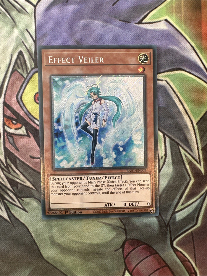 RA01-EN003 Effect Veiler Platinum Secret Rare 1st Edition NM Yugioh Card