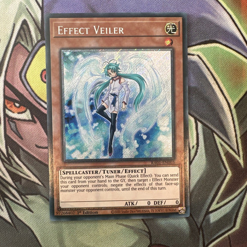 RA01-EN003 Effect Veiler Platinum Secret Rare 1st Edition NM Yugioh Card