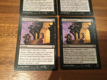x4 Cry Of Contrition - Guildpact Excellent Magic MTG (back)