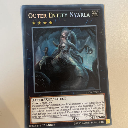 SHVA-EN017 Outer Entity Nyarla Secret Rare 1st Edition Yu-Gi-Oh!