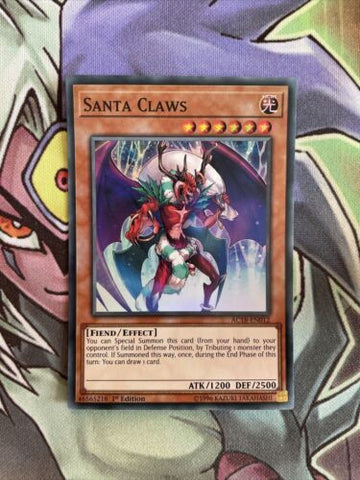 AC18-EN012 Santa Claws Super Rare 1st Edition Near Mint Yugioh Card