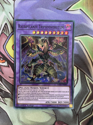 LED5-EN045 Predaplant Triphyovertum Super Rare GERMAN 1st Edition NM Yugioh Card