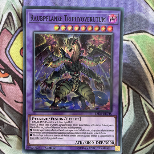 LED5-EN045 Predaplant Triphyovertum Super Rare GERMAN 1st Edition NM Yugioh Card