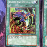 DCR-084 x3 DRAGGED DOWN INTO THE GRAVE COMMON Yugioh