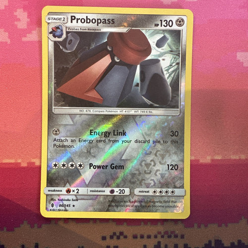Pokemon Card Probopass Guardians Rising Reverse Holo Rare 86/145 Near Mint