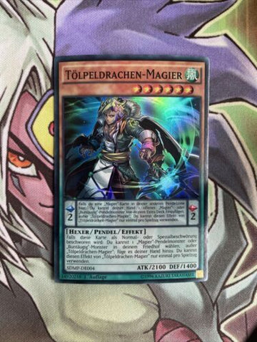 SDMP-EN004 Oafdragon Magician Super Rare GERMAN 1st Edition NM Yugioh Card