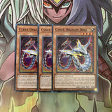 LEDD-ENB03 x3 Cyber Dragon Drei Common Excellent Condition Yugioh